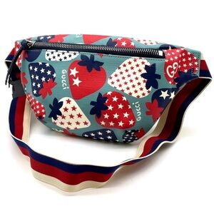 Gucci Strawberry Print Belt Bag